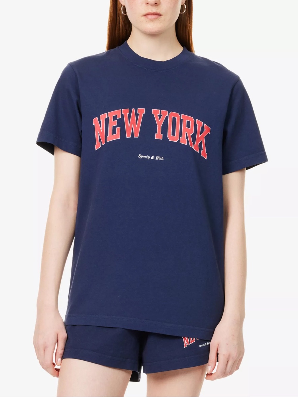 SPORTY & RICH NEW YORK T SHIRT - Picture 4 of 7